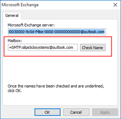 outlook for mac will not connect to exchange server